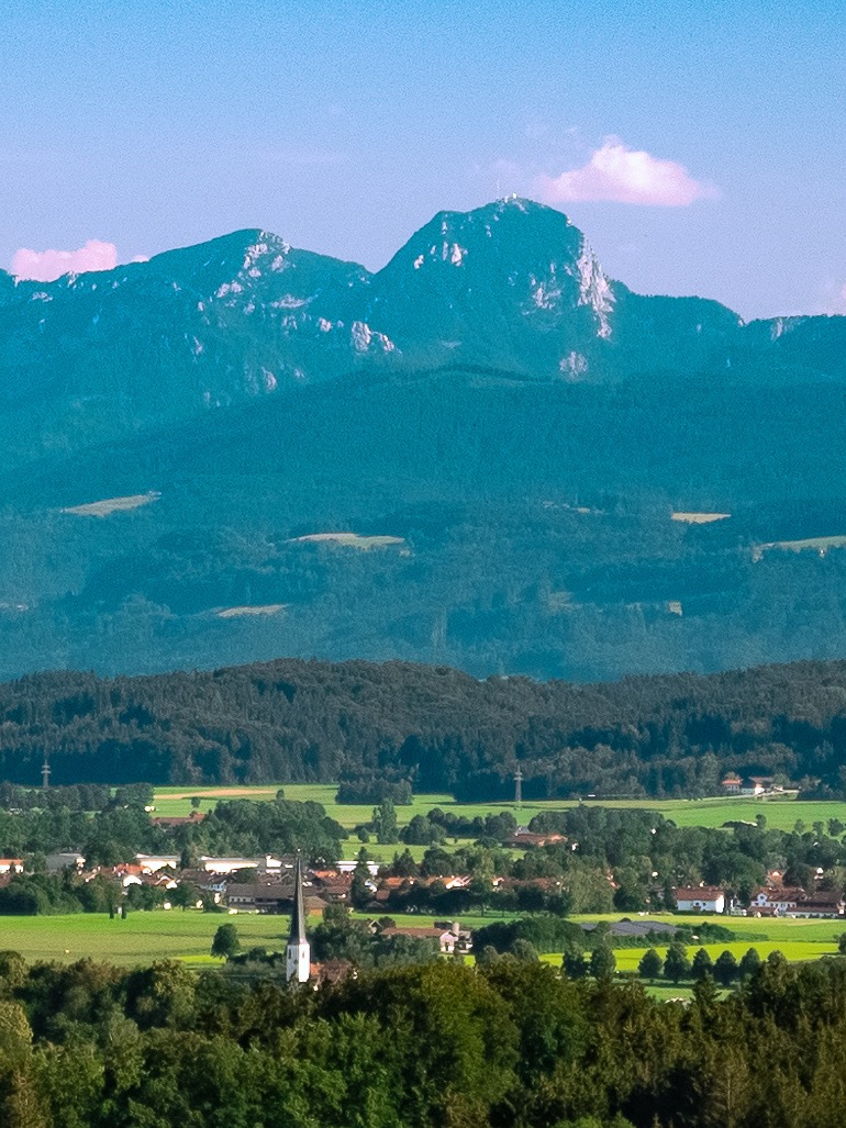 spirituelle und energetische Balance in Bruckmühl mit Wendelsteinblick