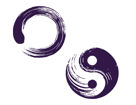 Symbole für die innere Mitte. Enso und YinYang