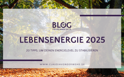 Lebensenergie 2025: 20 Strategien für eine nachhaltige Stabilisierung Deines Energielevels